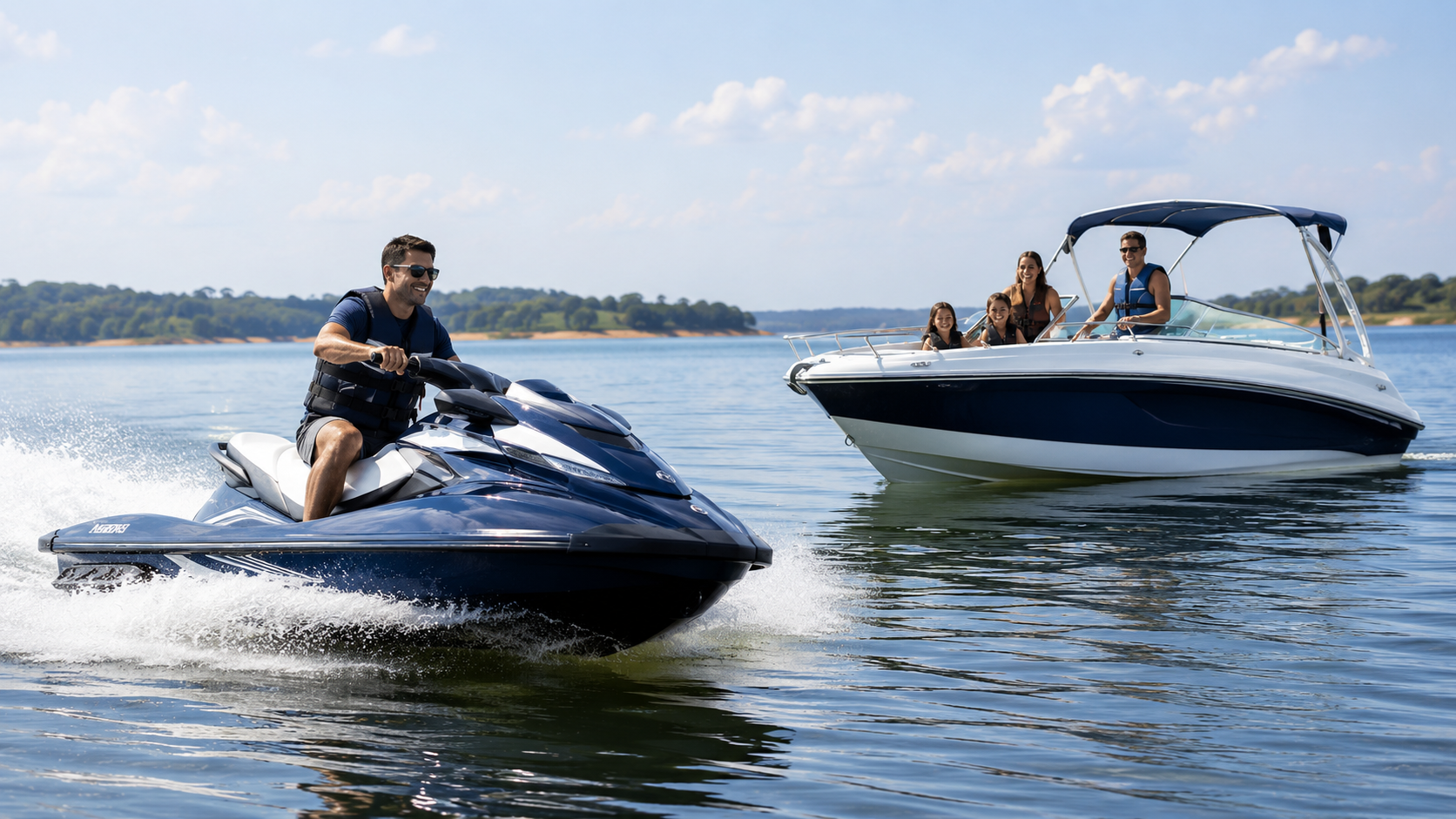 Jet ski e lancha